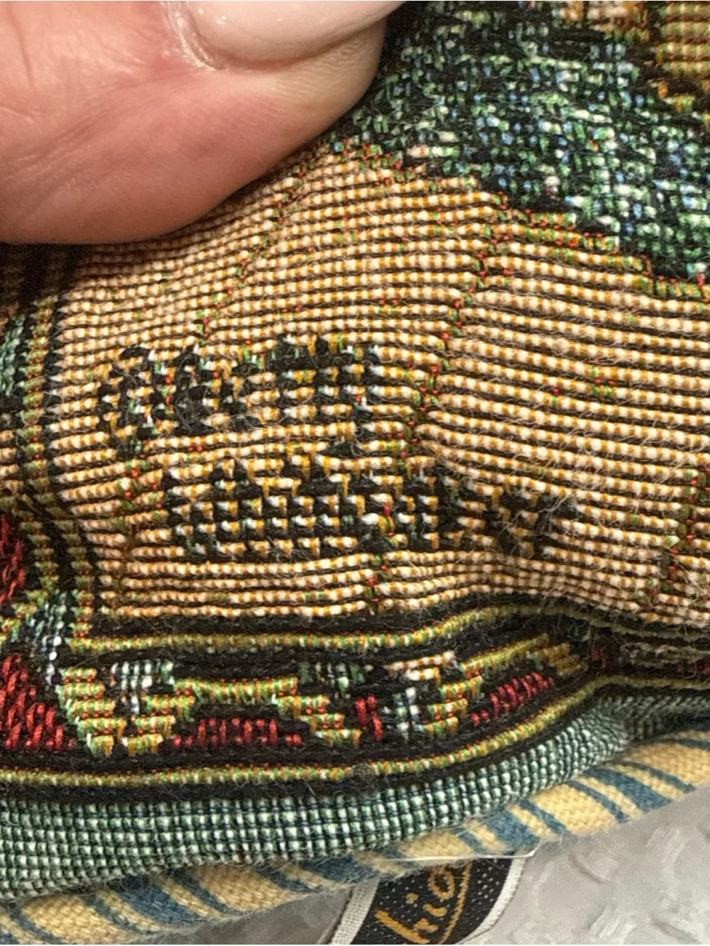 Betty Whiteiker ‘Twas the Night Before Christmas’ Tapestry Pillow Red & Green